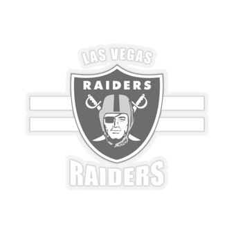 Las Vegas Raiders NFL White Transparent Vinyl Kiss-Cut Stickers