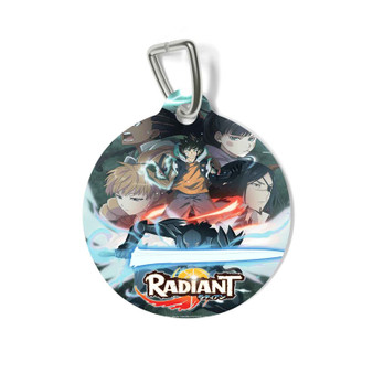 RADIANT Round Pet Tag Coated Solid Metal