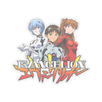 Neon Genesis Evangelion White Transparent Vinyl Kiss-Cut Stickers