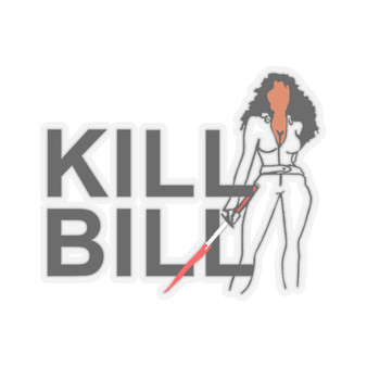 Kill Bill SZA White Transparent Vinyl Kiss-Cut Stickers