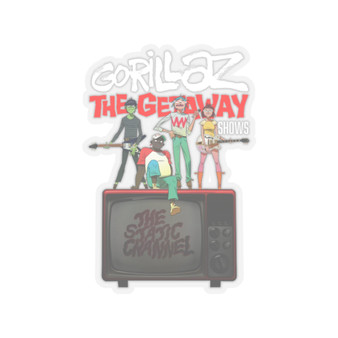 Gorillaz The Getaway Shows White Transparent Vinyl Kiss-Cut Stickers
