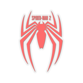 Marvels Spider-Man 2 White Transparent Vinyl Kiss-Cut Stickers