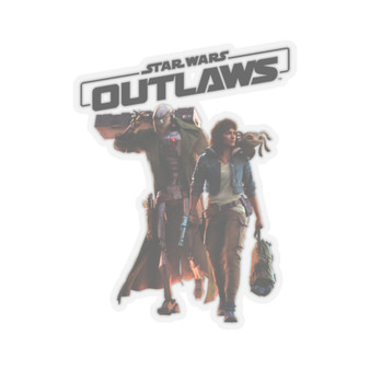 Star Wars Outlaws White Transparent Vinyl Kiss-Cut Stickers