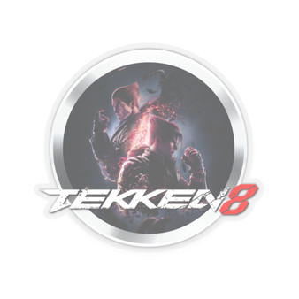 Tekken 8 Video Game White Transparent Vinyl Kiss-Cut Stickers