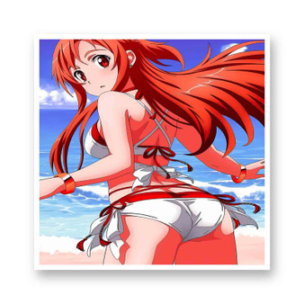 Asuna Sword Art Online Sexy White Transparent Vinyl Kiss-Cut Stickers