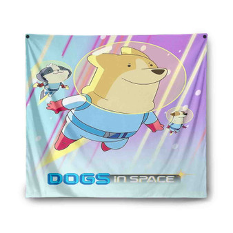 Dogs in Space Indoor Wall Polyester Tapestries