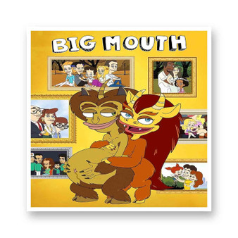 Big Mouth White Transparent Vinyl Kiss-Cut Stickers