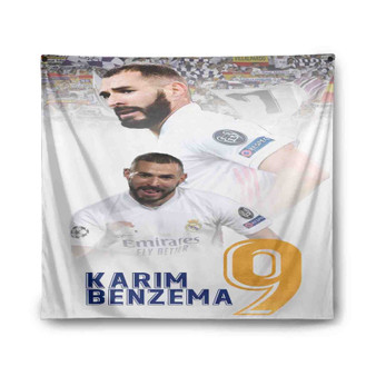 Karim Benzema Real Madrid Indoor Wall Polyester Tapestries