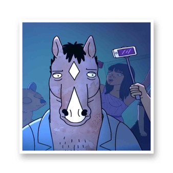 Bo Jack Horseman White Transparent Vinyl Kiss-Cut Stickers