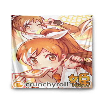 The Daily Life of Crunchyroll Hime Indoor Wall Polyester Tapestries
