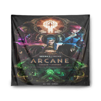 Arcane League of Legends Movie Indoor Wall Polyester Tapestries