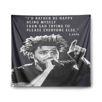 J Cole Quotes Indoor Wall Polyester Tapestries