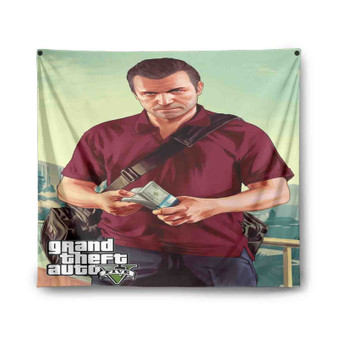 Michael De Santa Grand Theft Auto V Indoor Wall Polyester Tapestries