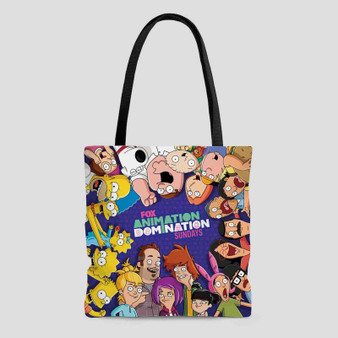 Animation Domination Polyester Tote Bag AOP