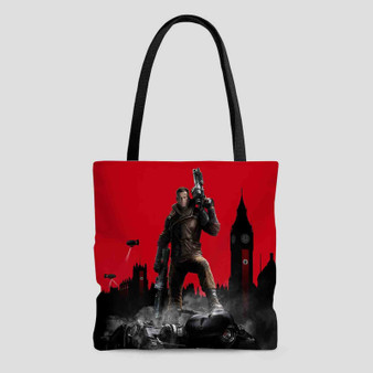 BJ Blazkowicz Wolfenstein Polyester Tote Bag AOP