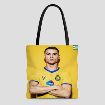 Cristiano Ronaldo Al Nassr Polyester Tote Bag AOP