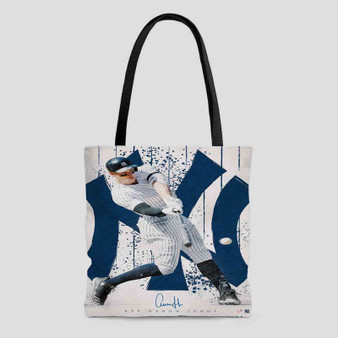Aaron Judge Signed New York Yankees Polyester Tote Bag AOP