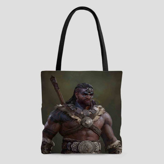 Barbarian Diablo IV Polyester Tote Bag AOP