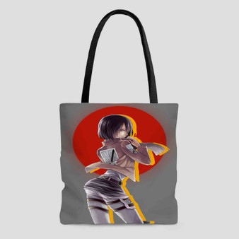 Mikasa Ackerman Attack on Titan Polyester Tote Bag AOP