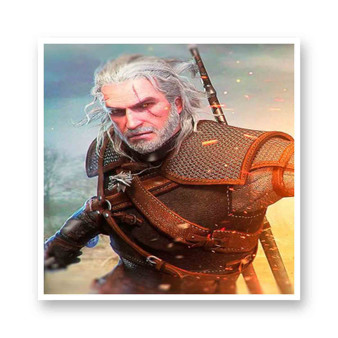 Geralt of Rivia The Witcher Saga White Transparent Vinyl Kiss-Cut Stickers