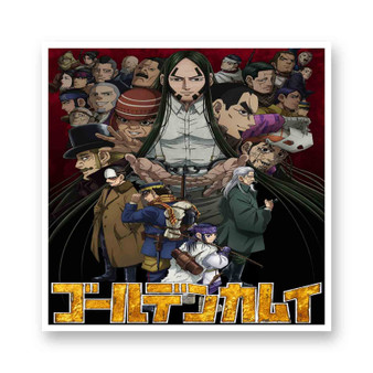 Golden Kamuy 4th Season White Transparent Vinyl Kiss-Cut Stickers