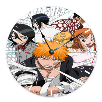 Bleach Round Non-ticking Wooden Wall Clock