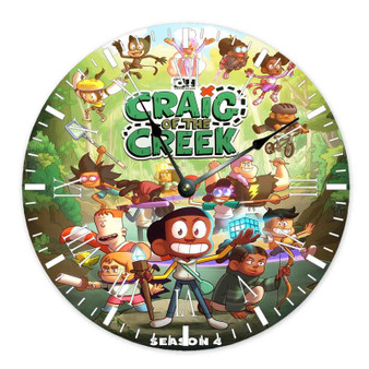 Craig of the Creek Season 4 Round Non-ticking Wooden Wall Clock