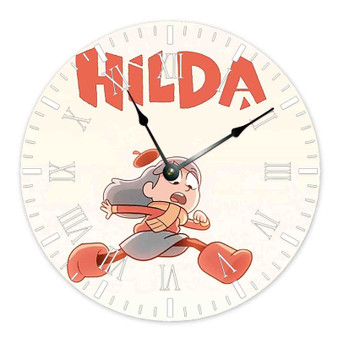 Hilda TV Series Round Non-ticking Wooden Wall Clock