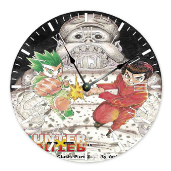 Hunter X Hunter Round Non-ticking Wooden Wall Clock