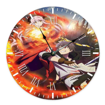 I m Quitting Heroing Round Non-ticking Wooden Wall Clock
