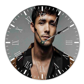 Jonah Hauer King Round Non-ticking Wooden Wall Clock