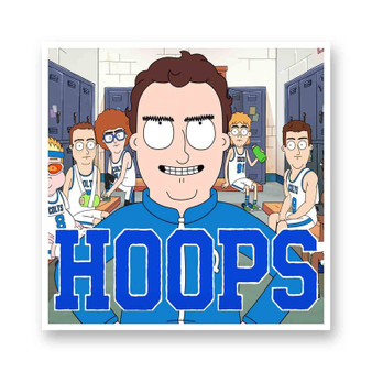 Hoops White Transparent Vinyl Kiss-Cut Stickers