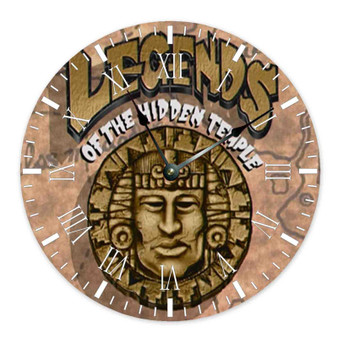 Legends of the Hidden Temple Round Non-ticking Wooden Wall Clock