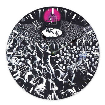 Lil Uzi Vert Pink Tape Round Non-ticking Wooden Wall Clock