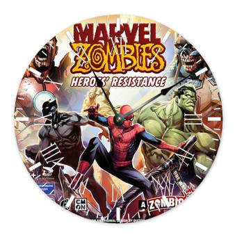Marvel Zombies Round Non-ticking Wooden Wall Clock