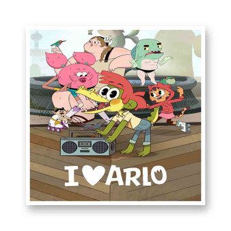 I Heart Arlo White Transparent Vinyl Kiss-Cut Stickers