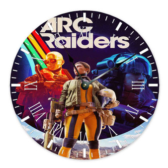ARC Raiders Round Non-ticking Wooden Wall Clock