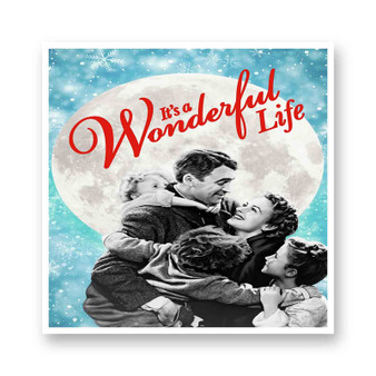 It s a Wonderful Life Movie White Transparent Vinyl Kiss-Cut Stickers