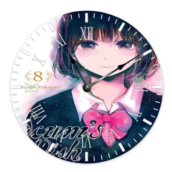 Scums Wish Round Non-ticking Wooden Wall Clock