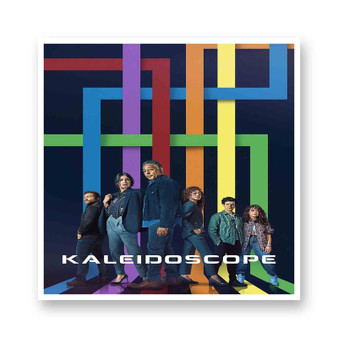 Kaleidoscope White Transparent Vinyl Kiss-Cut Stickers