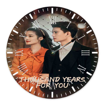 Thousand Years For You Round Non-ticking Wooden Wall Clock