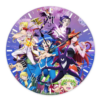 Welcome to Demon School Iruma kun Round Non-ticking Wooden Wall Clock