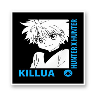 Killua Zoldyck Hunter Hunter White Transparent Vinyl Kiss-Cut Stickers