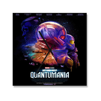 Ant Man and the Wasp Quantumania Square Silent Scaleless Wooden Wall Clock