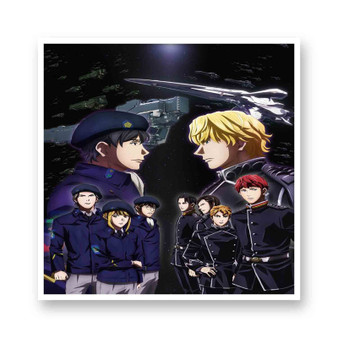 Legend of the Galactic Heroes White Transparent Vinyl Kiss-Cut Stickers