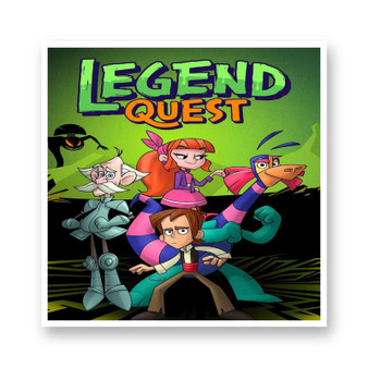 Legend Quest White Transparent Vinyl Kiss-Cut Stickers