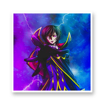 Lelouch Lamperouge Code Geass White Transparent Vinyl Kiss-Cut Stickers