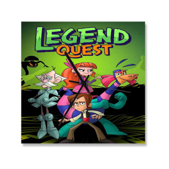 Legend Quest Square Silent Scaleless Wooden Wall Clock
