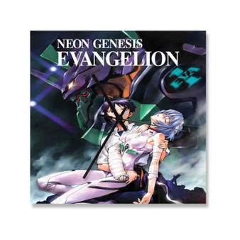 Neon Genesis Evangelion Square Silent Scaleless Wooden Wall Clock