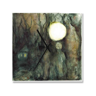 Quadeca I Didnt Mean To Haunt You Square Silent Scaleless Wooden Wall Clock